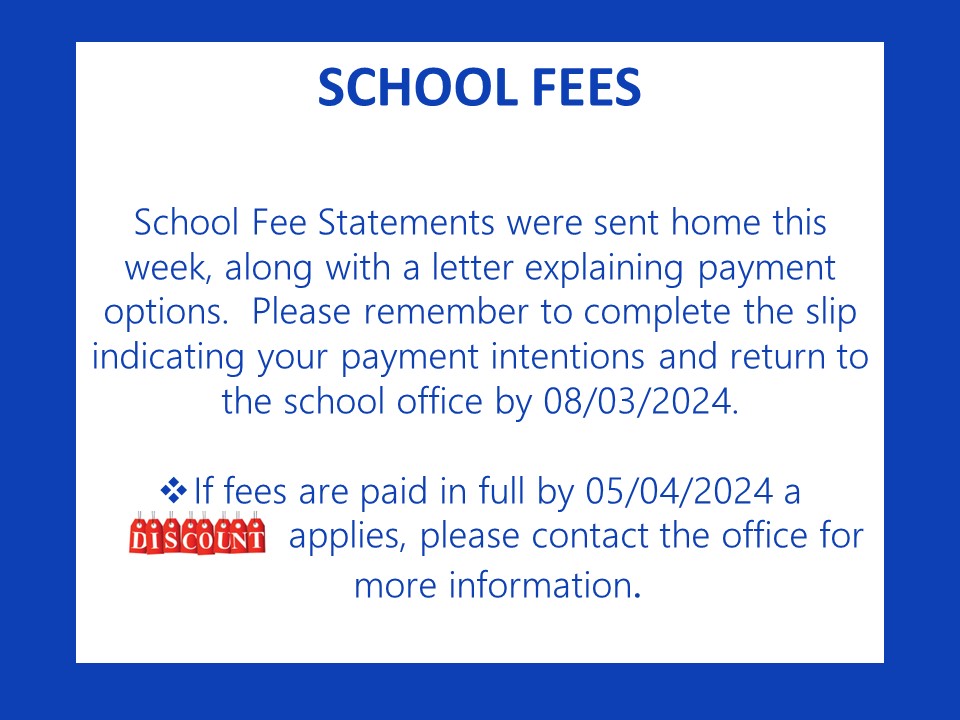 School Fees Term 1 2024