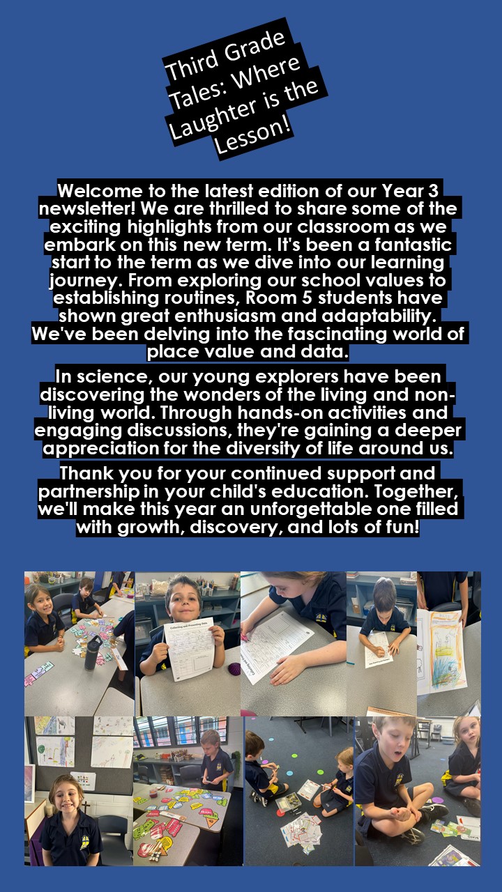 Third Grade Tales newsletter 2024