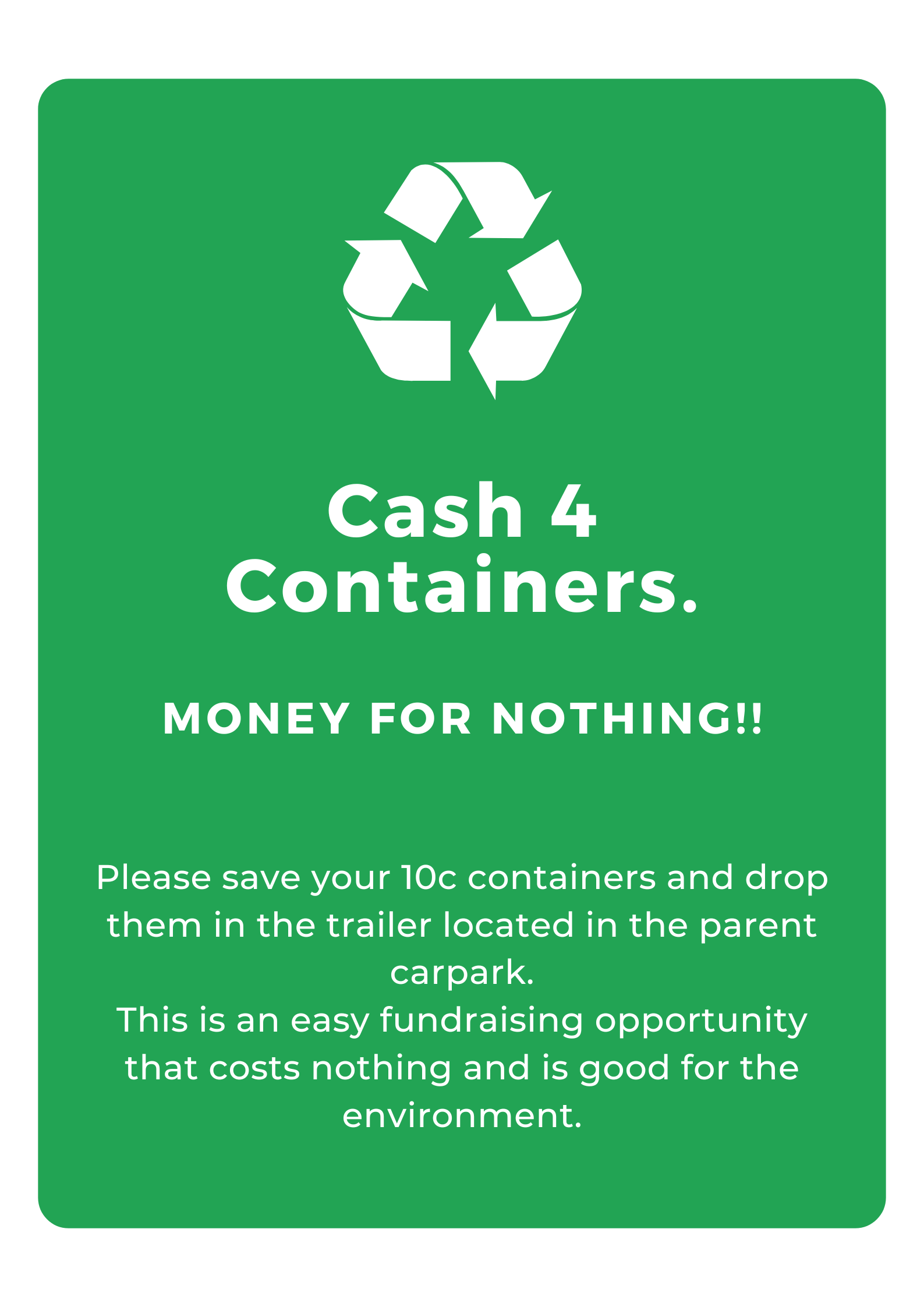 Cash for containers